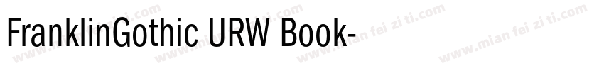 FranklinGothic URW Book字体转换